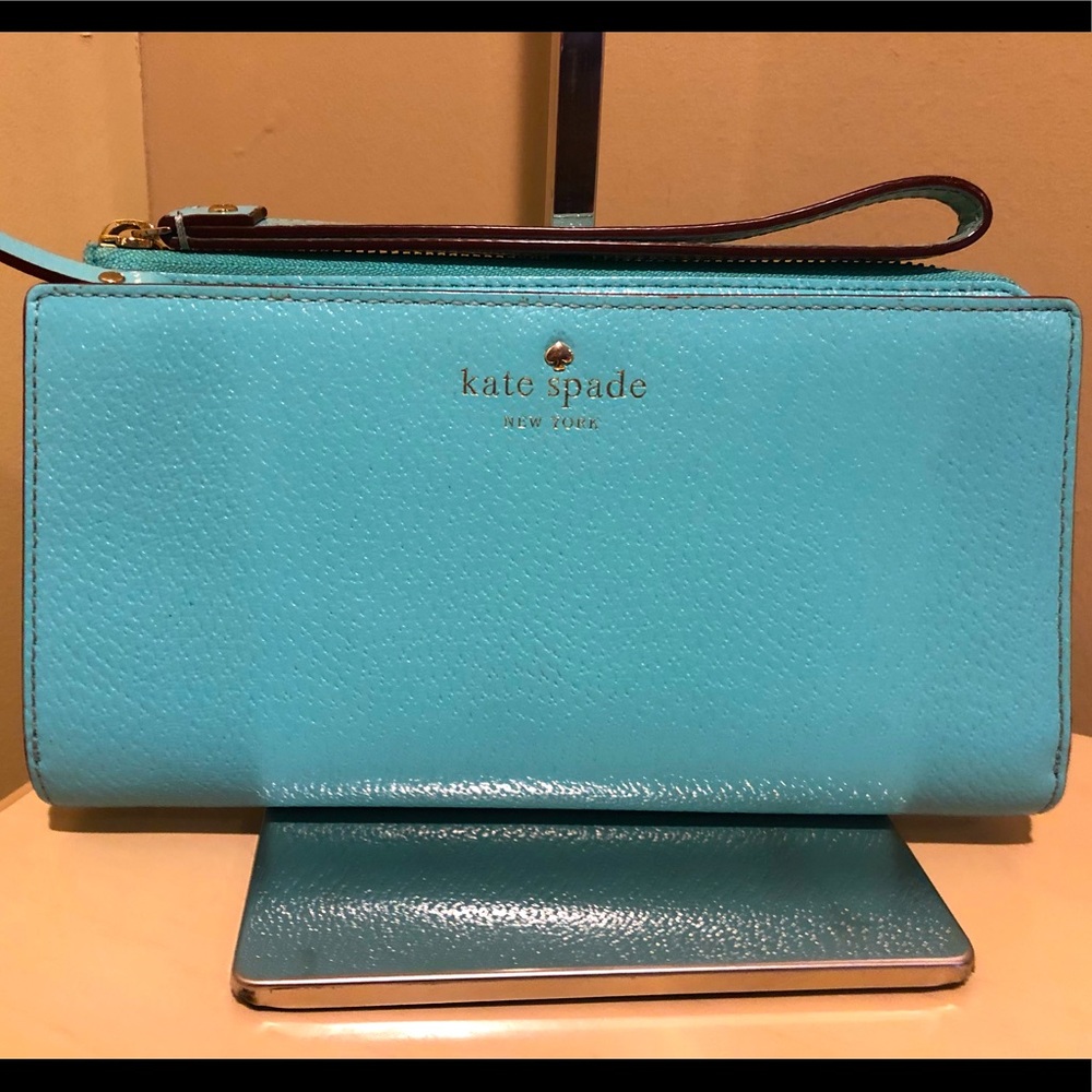 Kate spade wallet/wristlet blue